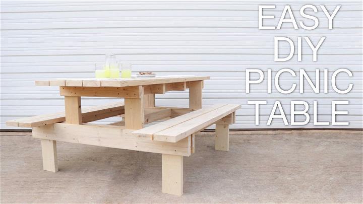 Modern DIY Picnic Table