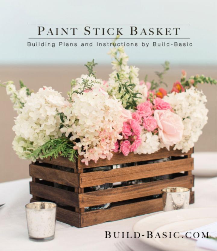 Build a Paint Stick Basket to Sell
