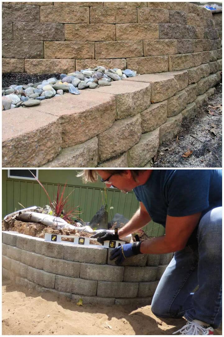 Build a Retaining Wall With Blocks