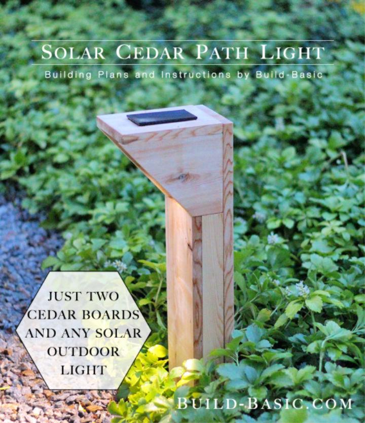 Build a Solar Cedar Path Light