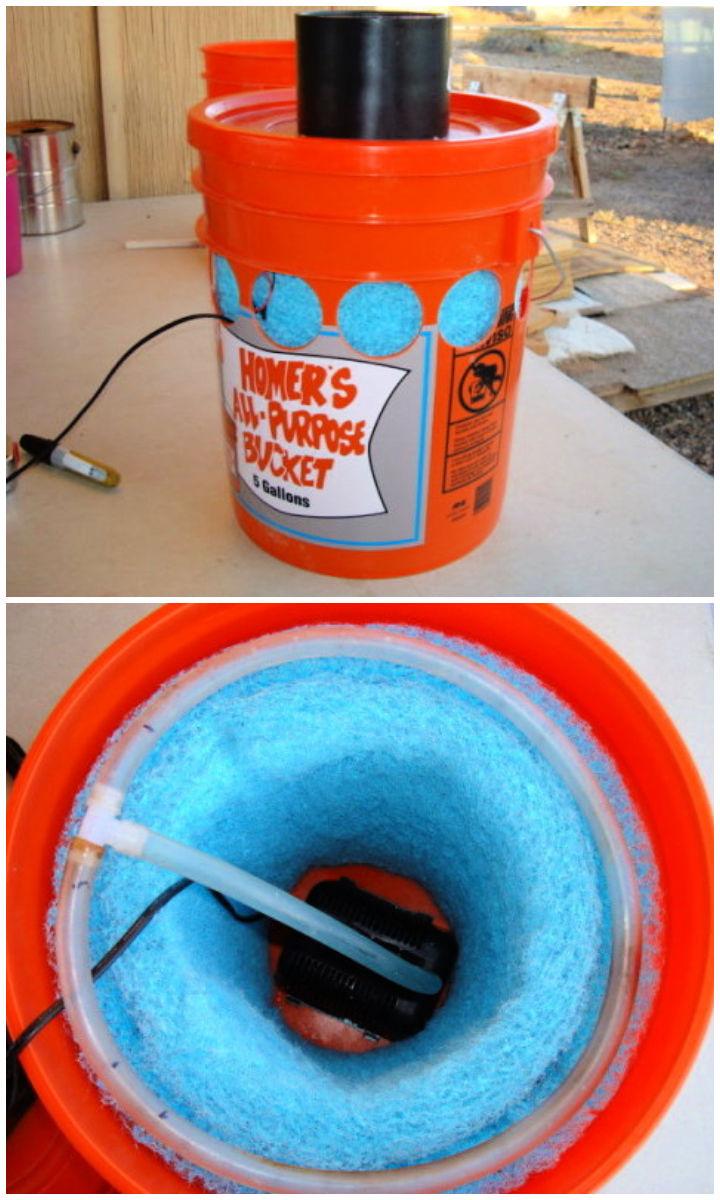 Homemade 5 Gallon Bucket Swamp Cooler 