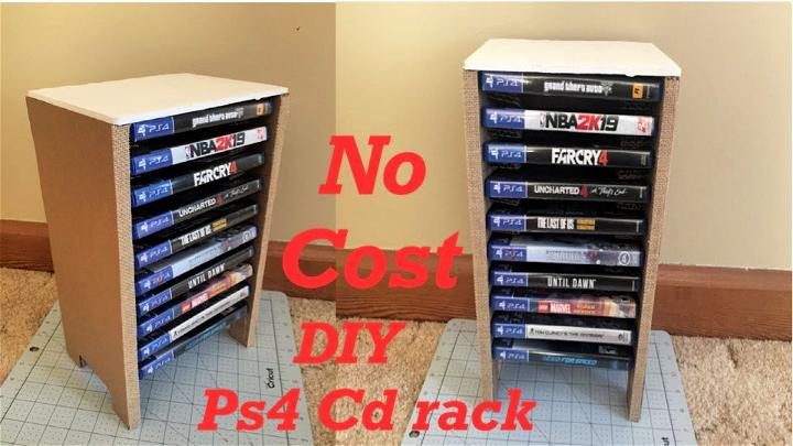 Create a Cardboard DVD Rack 