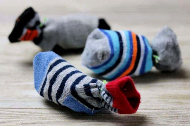 Cat Toys Using Old Baby Socks