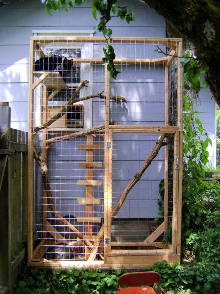Build an Outside Cat Walk House