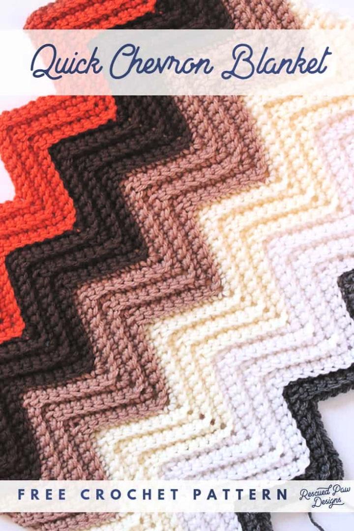 Chevron Crochet Baby Blanket Pattern