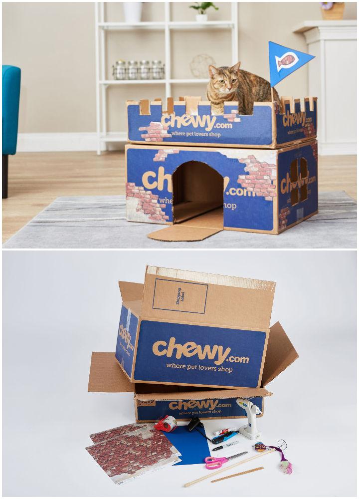 Handmade Chewy Box Cat Castle