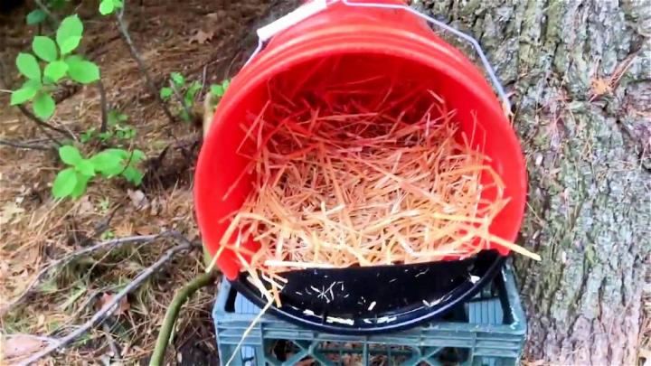 Chicken Nesting Box Using 5 Gallon Bucket