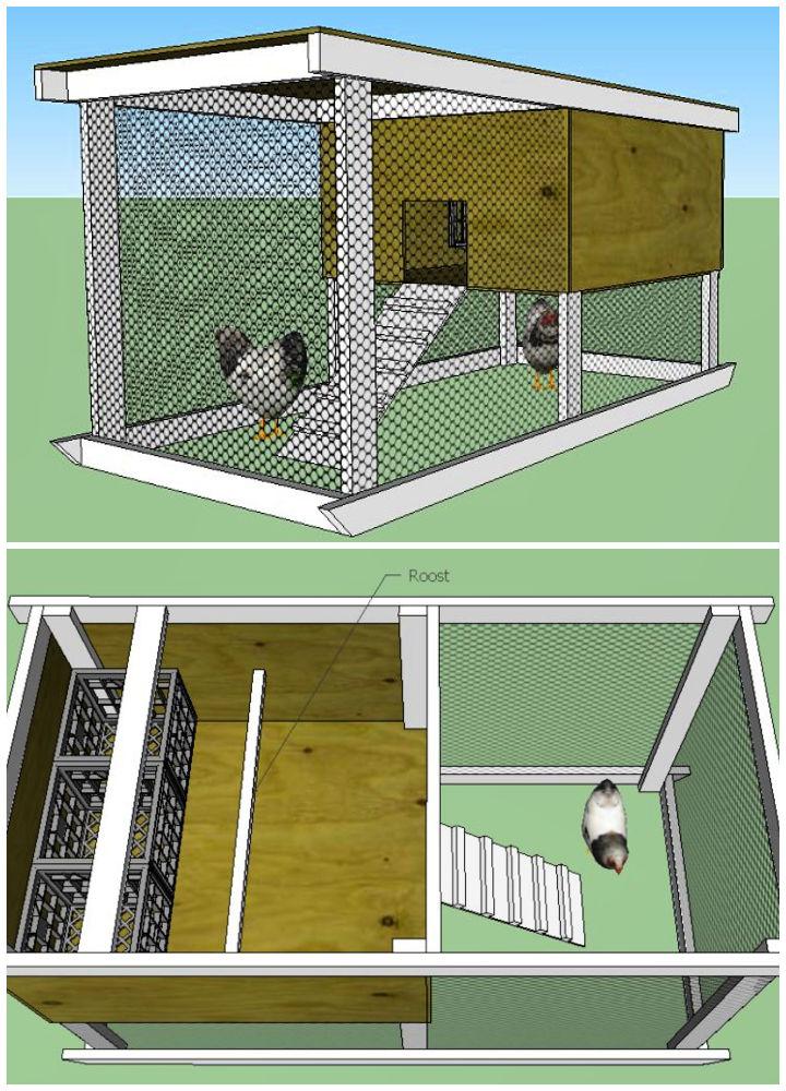 DIY Chicken Tractor Out of Recycled Wood