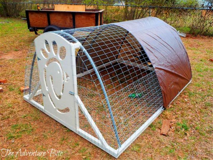 Chicken Tractor using PVC Arches
