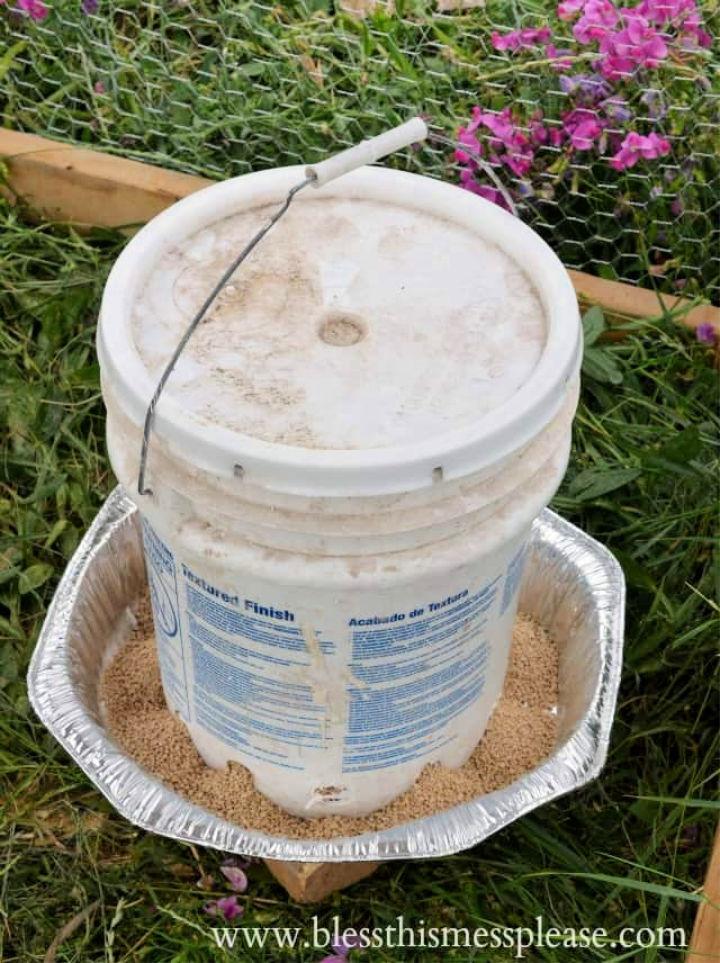 Handmade Chicken Waterer Using 5 Gallon