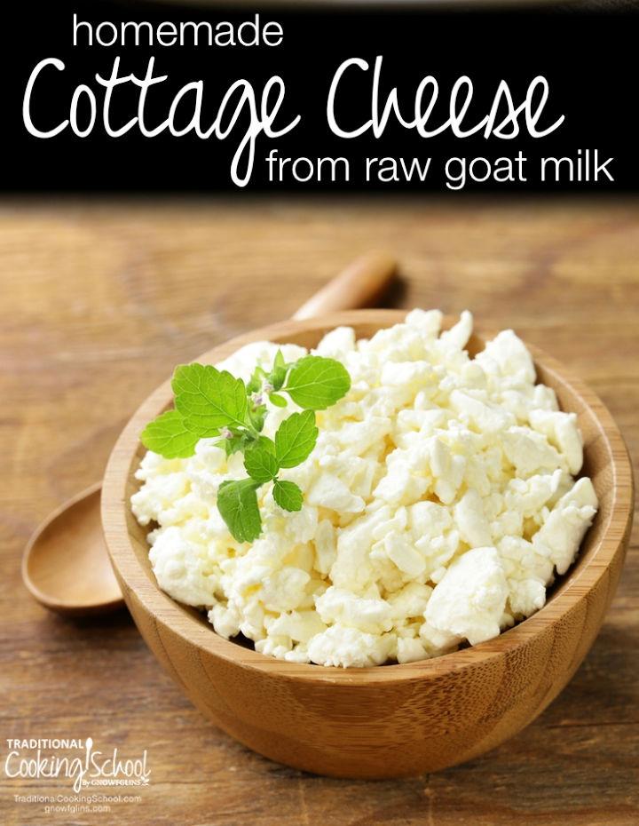 Cottage Cheese From Raw Goat Milk