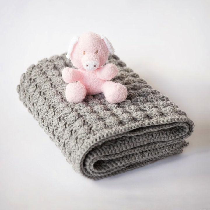 Free Crochet Cozy Baby Blanket Pattern