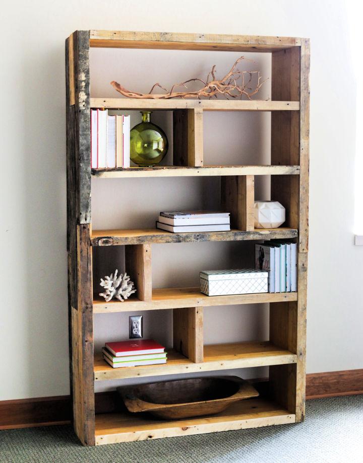 Reclaimed Crates and Pallet Wood Bookshelf