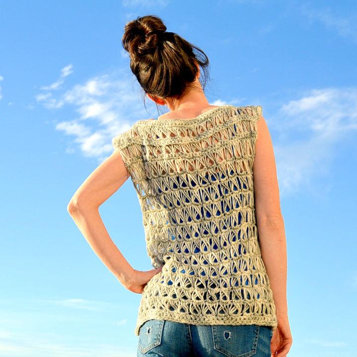 Awesome Crochet Broomstick Lace Top Pattern
