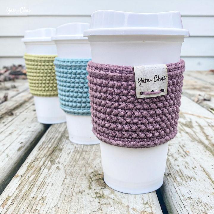 Crochet Coffee Cup Cozy Free Pattern