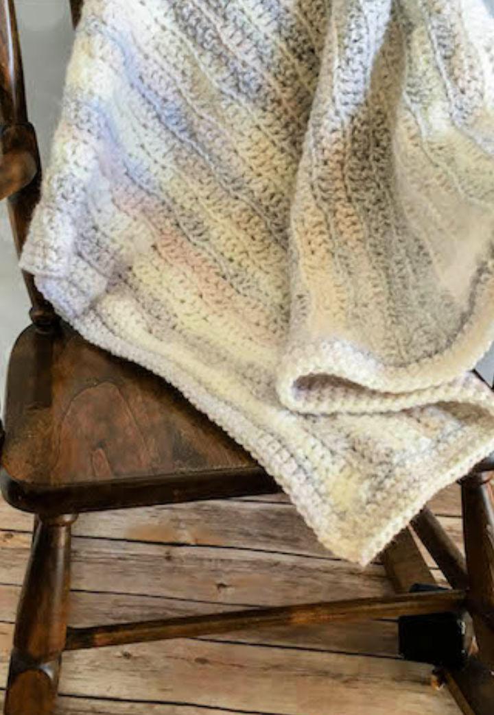 Simple Crochet Dreamy Waves Baby Blanket Pattern