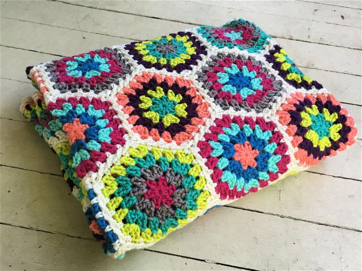 Crochet Granny Hexagon Baby Afghan Pattern