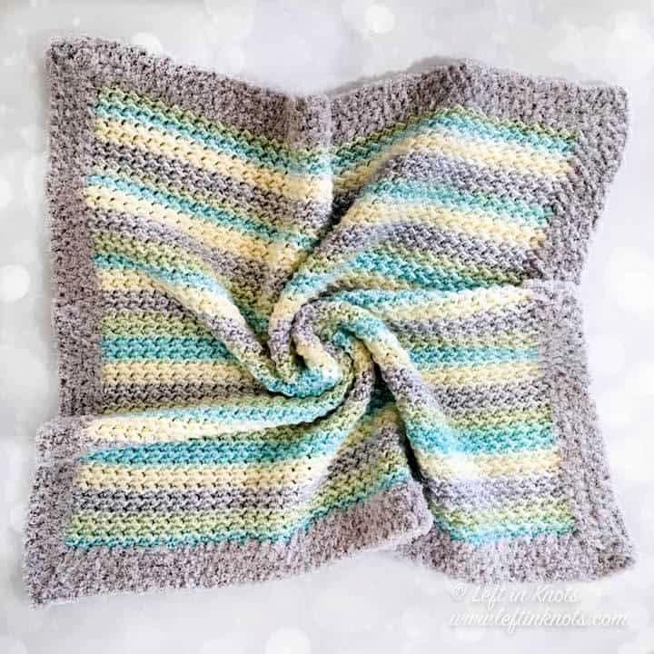 Crunch Stitch Crochet Baby Blanket Pattern