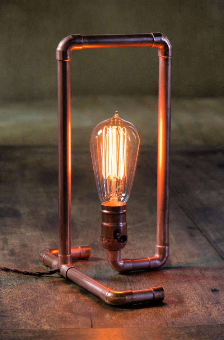Custom DIY Copper Pipe Lamp