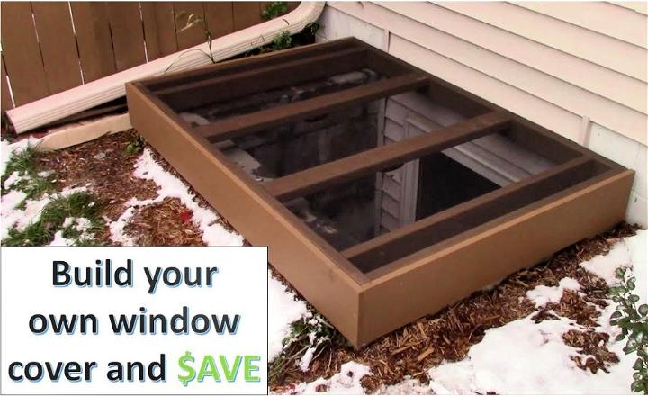 Custom DIY Egress Window Well Cover