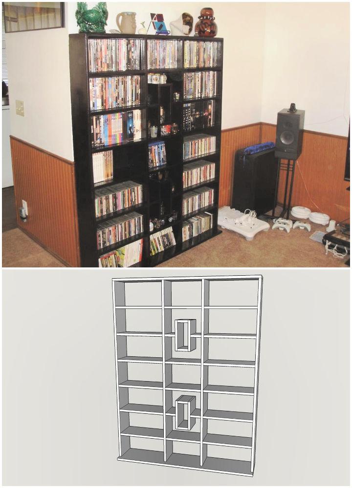 Custom Shelves for DVD Storage