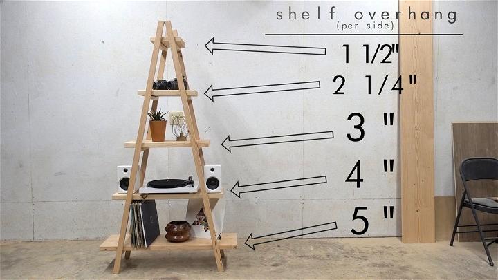 DIY A Frame Ladder Bookshelf Tutorial