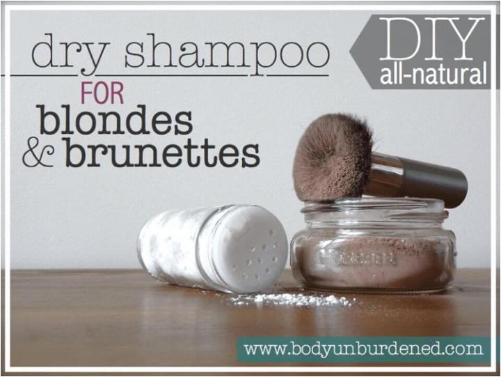 DIY All Natural Dry Shampoo For Blondes Brunettes