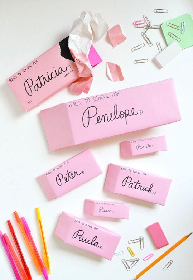 DIY Back to School Wrapping Paper
