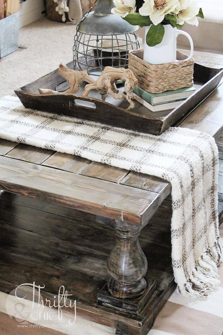 Making a Farmhouse Coffee Table Using Balusters