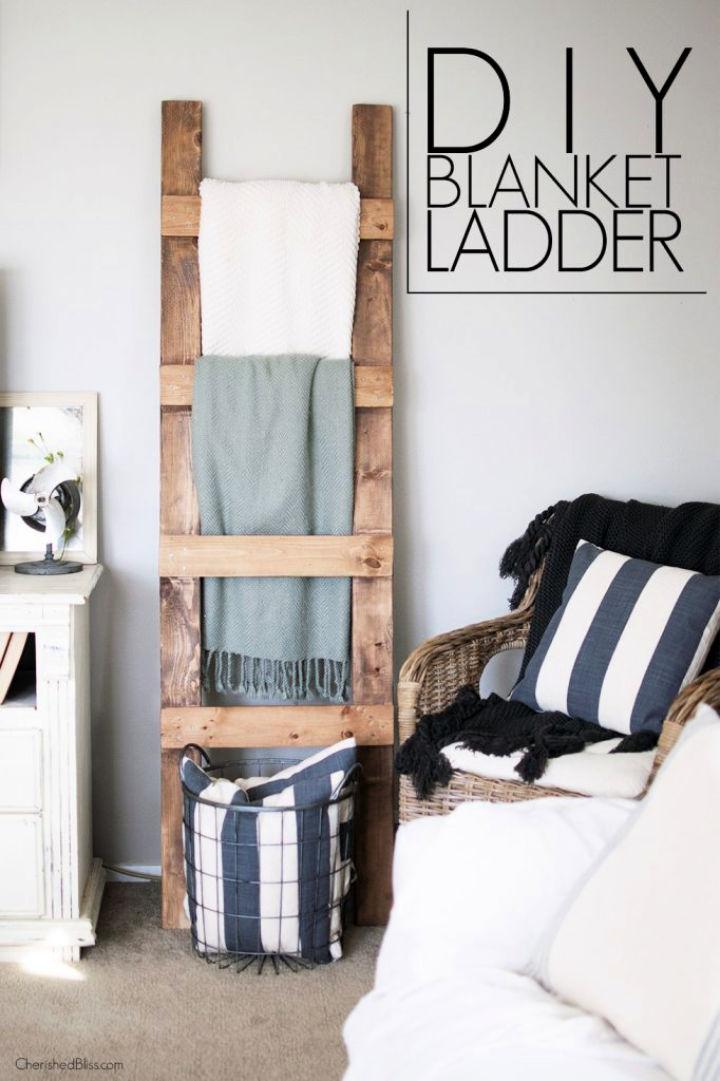 DIY Blanket Ladder to Sell