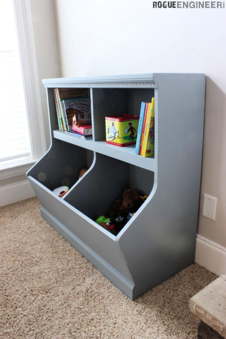 DIY Bookcase with Toy Storage