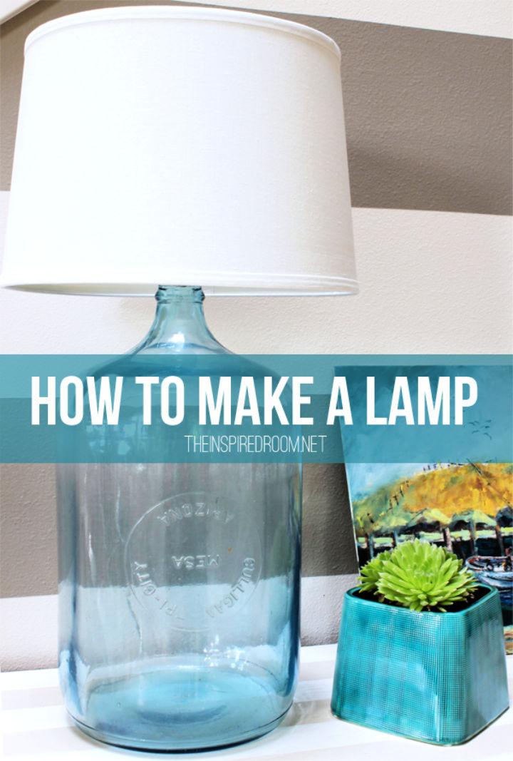 DIY Bottle Lamp at Home