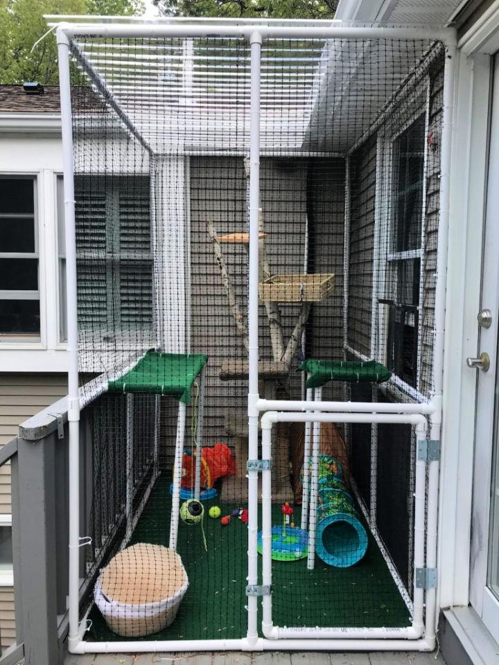 DIY Catio with PVC Pipes