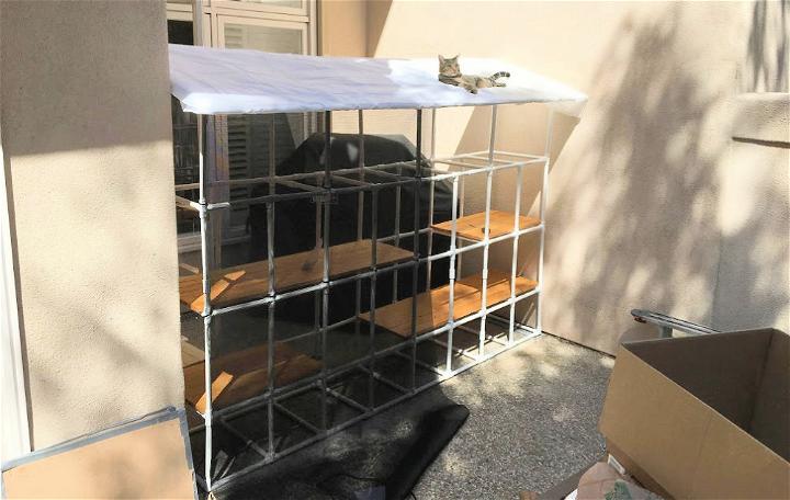 DIY Catio with PVC Tubes