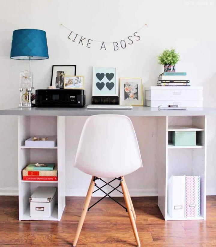 $60 DIY IKEA Desk at Home