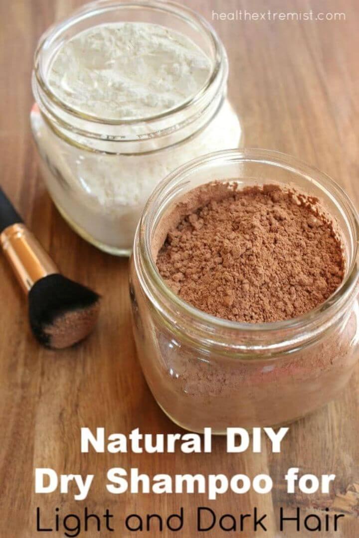 DIY Dry Shampoo for Light and Dark Hair