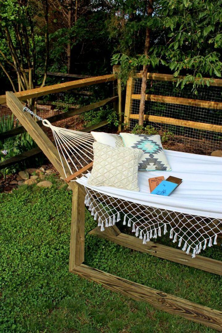 DIY Free standing Hammock Stand