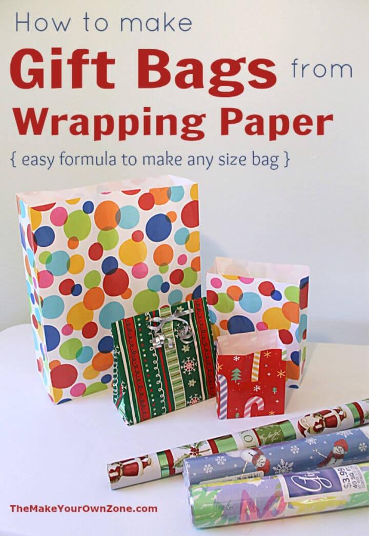 How to Make a Wrapping Paper Gift Bag  