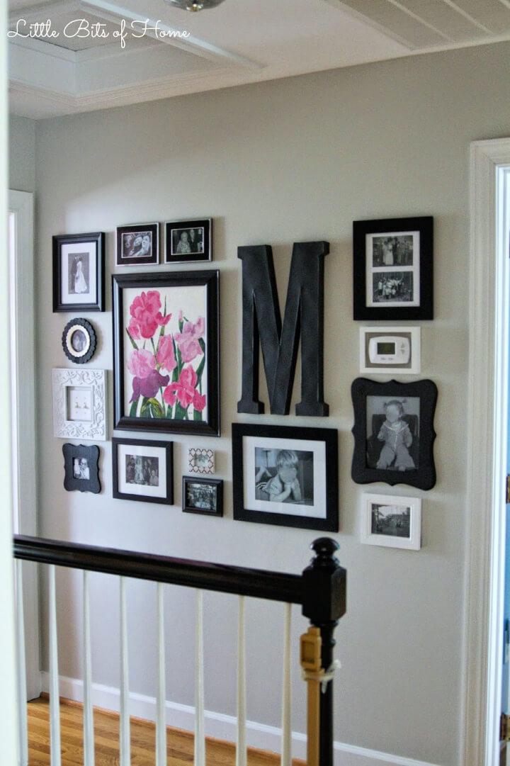 DIY Hallway Photo Wall