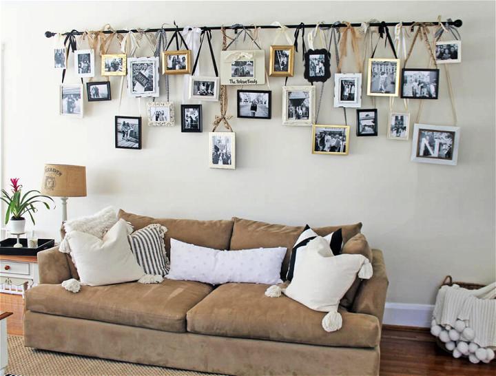 DIY Hanging Photo Wall