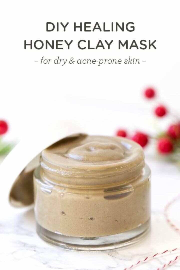 DIY Healing Honey Clay Mask Acne Prone Skin 1