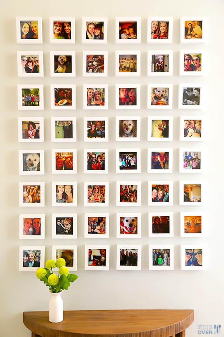 DIY Instagram Photo Wall