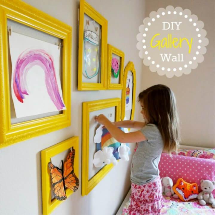 DIY Kids Art Gallery Wall