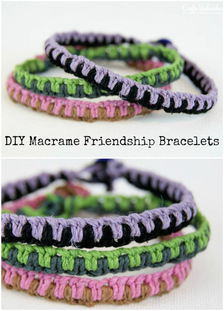 15 Free DIY Macrame Bracelet Patterns • Its Overflowing
