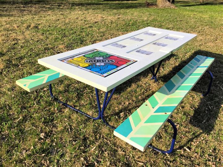 DIY Picnic Table Upcycle