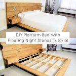 DIY Platform Bed With Floating Night Stands Tutorial