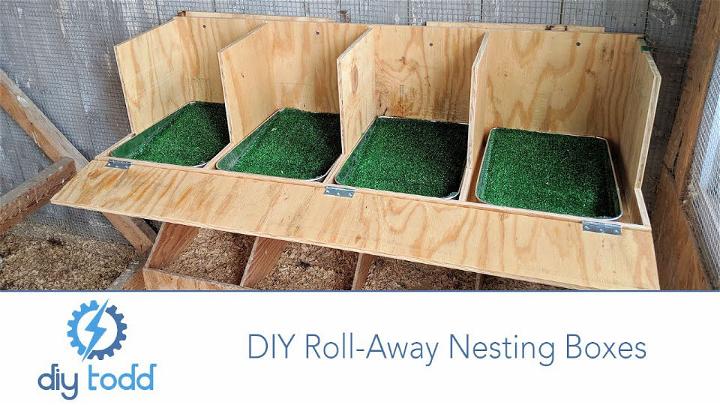 DIY Roll Away Nesting Boxes