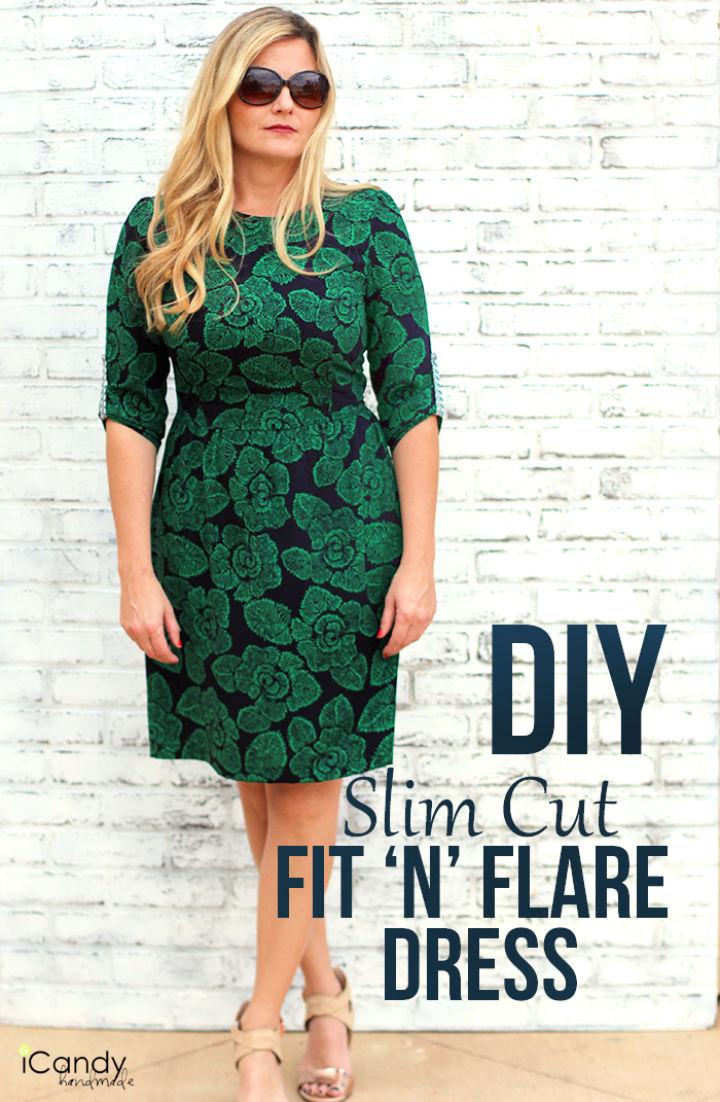 DIY Slim Fit Flare Dress