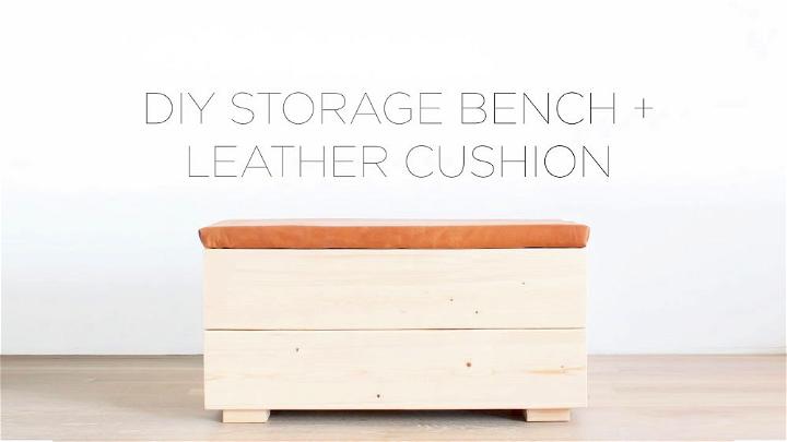 Make a Storage Bench With Leather Cushion