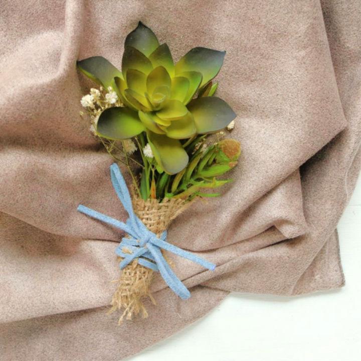 DIY Succulent Boutonniere